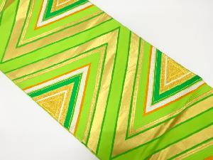 アンティーク　重ね菱模様織り出し袋帯（着用可）